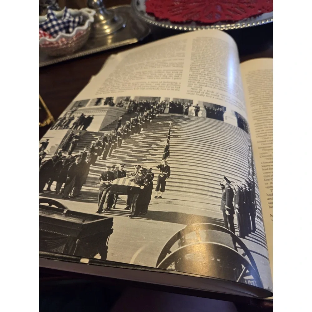 vintage 1963 hardcover book titled The Torch President John F Kennedy